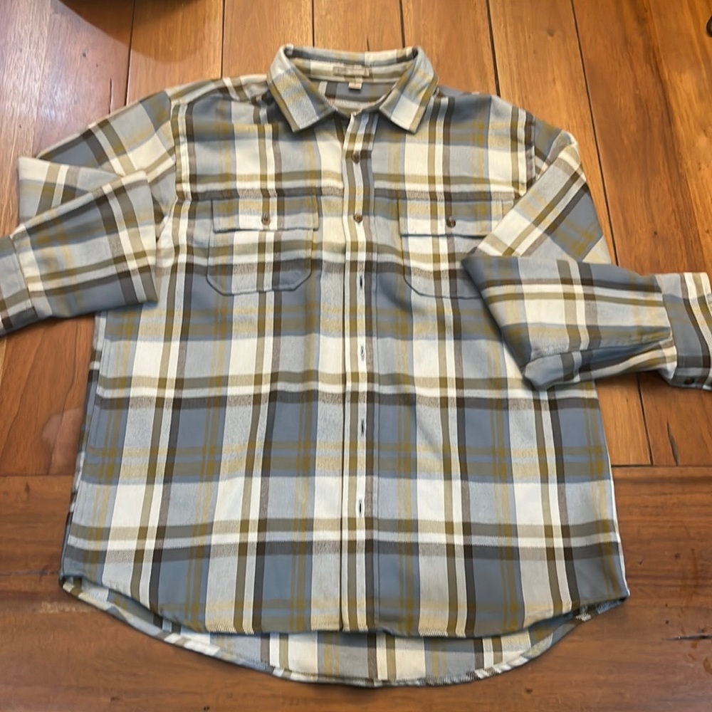 Toad & Co (fka Hornytoad) button down long-sleeve flannel - men’s size large